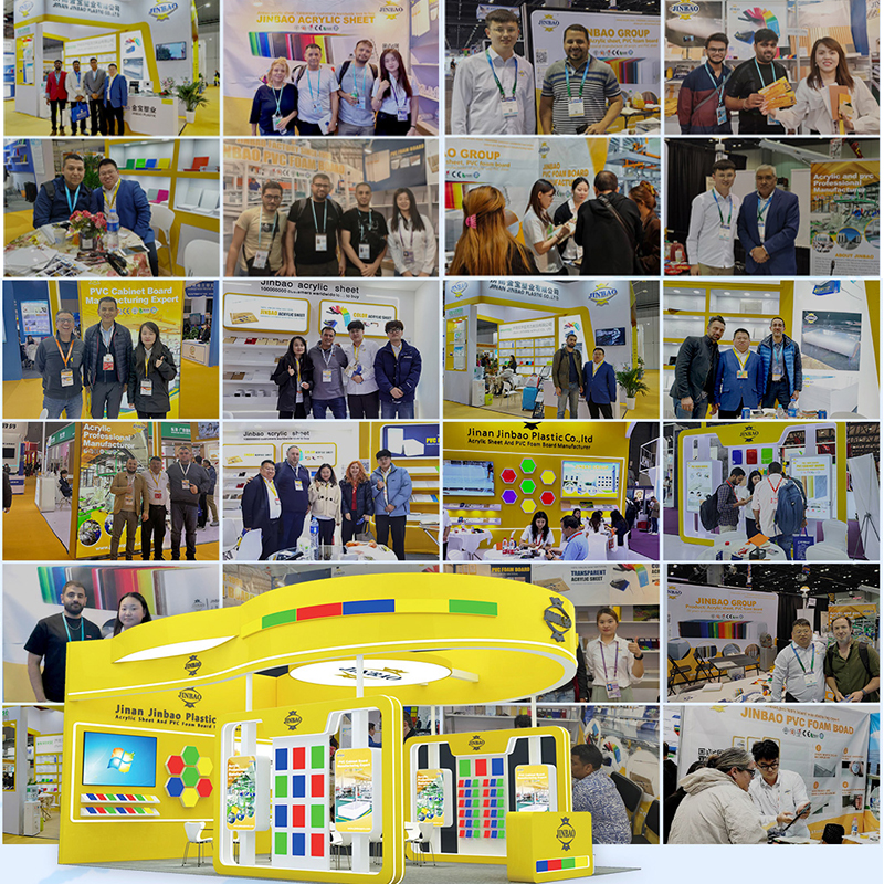 JINBAO Захиалгат хэмжээ 3мм 4мм зурлагад тэсвэртэй Pmma нийлэг хуудас